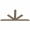 Ekena Millwork Saratoga Smooth Timber Gable Bracket, Douglas Fir, 84"W x 42"H x 1 1/2"D x 5 1/2"F, 12/12 Pitch GBW084X42X0206SAR00SDF - alternate 5